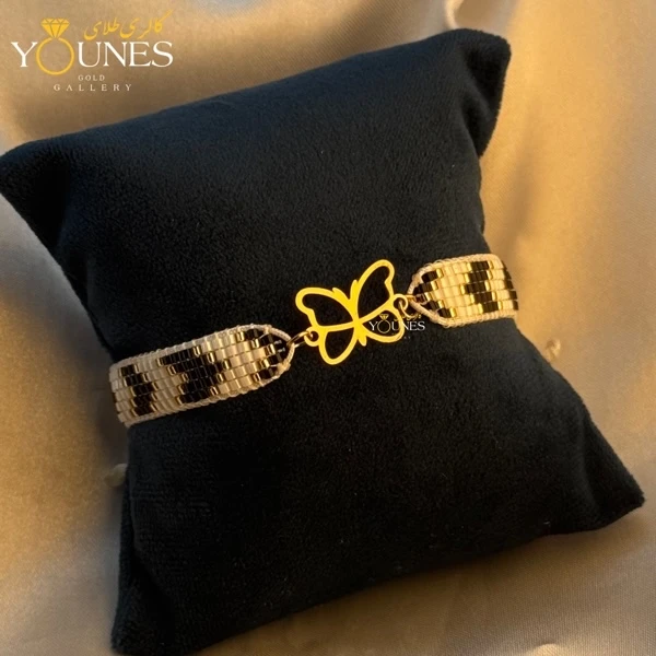 دستبند میوکی پروانه طلا